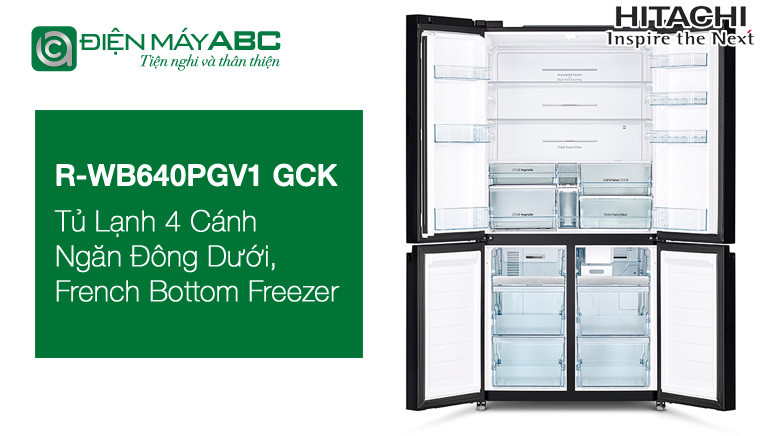 Đánh giá cấu hình tủ lạnh 4 cánh Hitachi R-WB640PGV1 GCK - Có còn nên mua năm 2025?