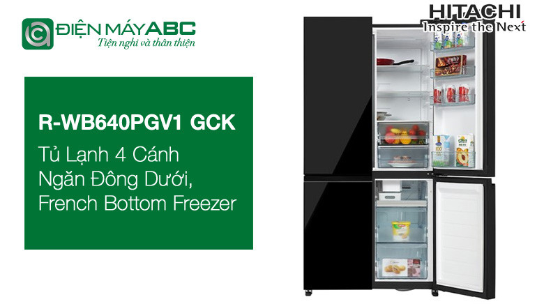 Đánh giá cấu hình tủ lạnh 4 cánh Hitachi R-WB640PGV1 GCK - Có còn nên mua năm 2025?