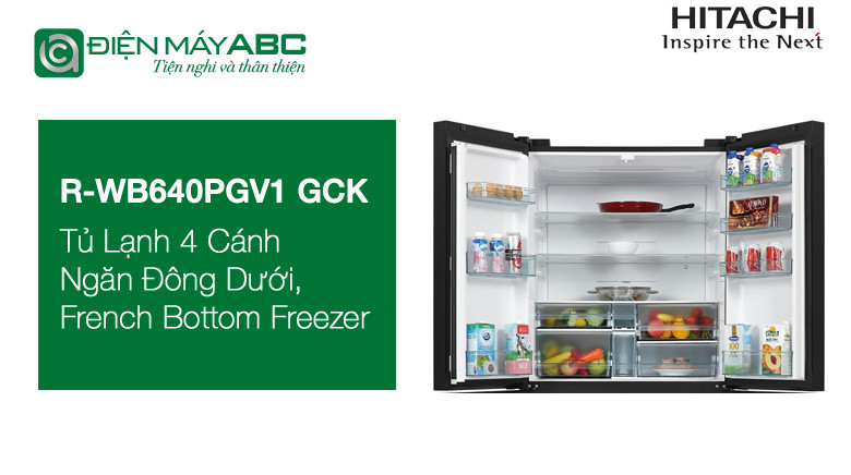 Đánh giá cấu hình tủ lạnh 4 cánh Hitachi R-WB640PGV1 GCK - Có còn nên mua năm 2025?