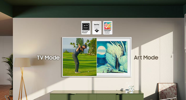 QA55LS03F - Màn hình QLED chuẩn 4K sắc nét với tấm nền chống phản sáng