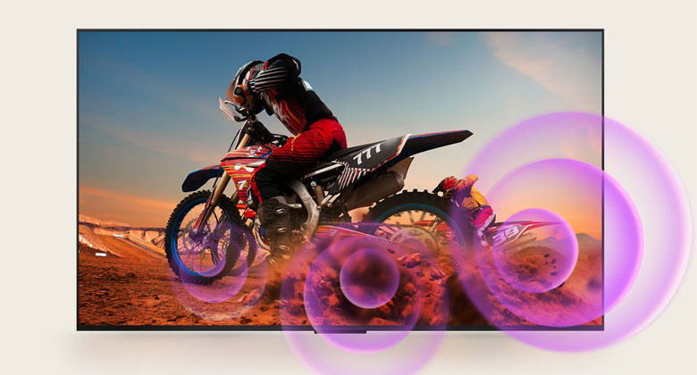 Tivi LG 86 inch QNED - Bộ tăng cường âm thanh động được hỗ trợ bởi Bộ xử lý AI