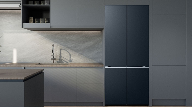 Tủ lạnh Panasonic Inverter 510 lít Multi Door NR-X561GB-VN - Thiết kế tủ lạnh âm tường hài hoà không gian bếp