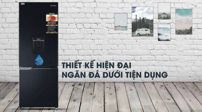 thiết kế-Tủ lạnh Panasonic Inverter 290 lít NR-BV320WKVN