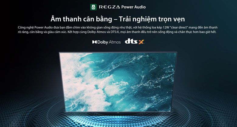 Giá tivi Toshiba 43 inch - Âm thanh cân bằng, trải nghiệm trọn vẹn