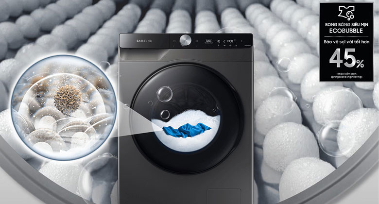 Samsung WW12CG604DLBSV - Bong bóng siêu mịn Ecobubble™