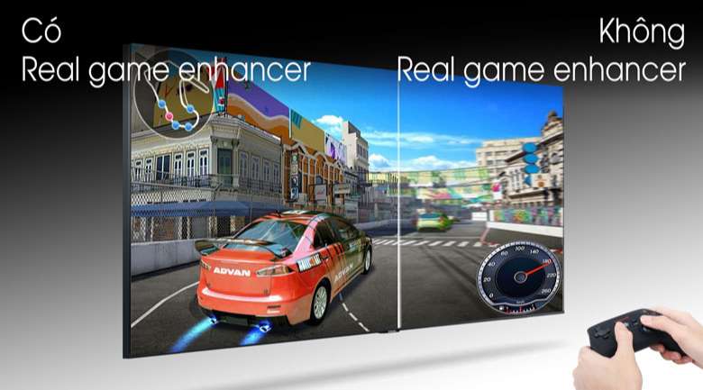 Ti vi Samsung - Đua game mượt mà với công nghệ Real Game Enhancer