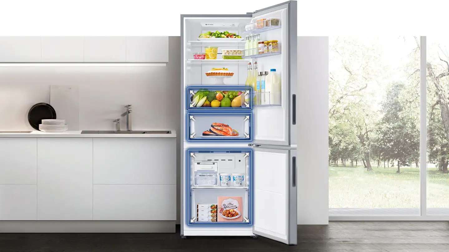 Tủ lạnh Samsung cấp đông mềm - Ngăn Đông, Ngăn Đông Mềm, Ngăn Rau Củ Dung Tích Lớn Không Gian Lưu Trữ Rộng Hơn