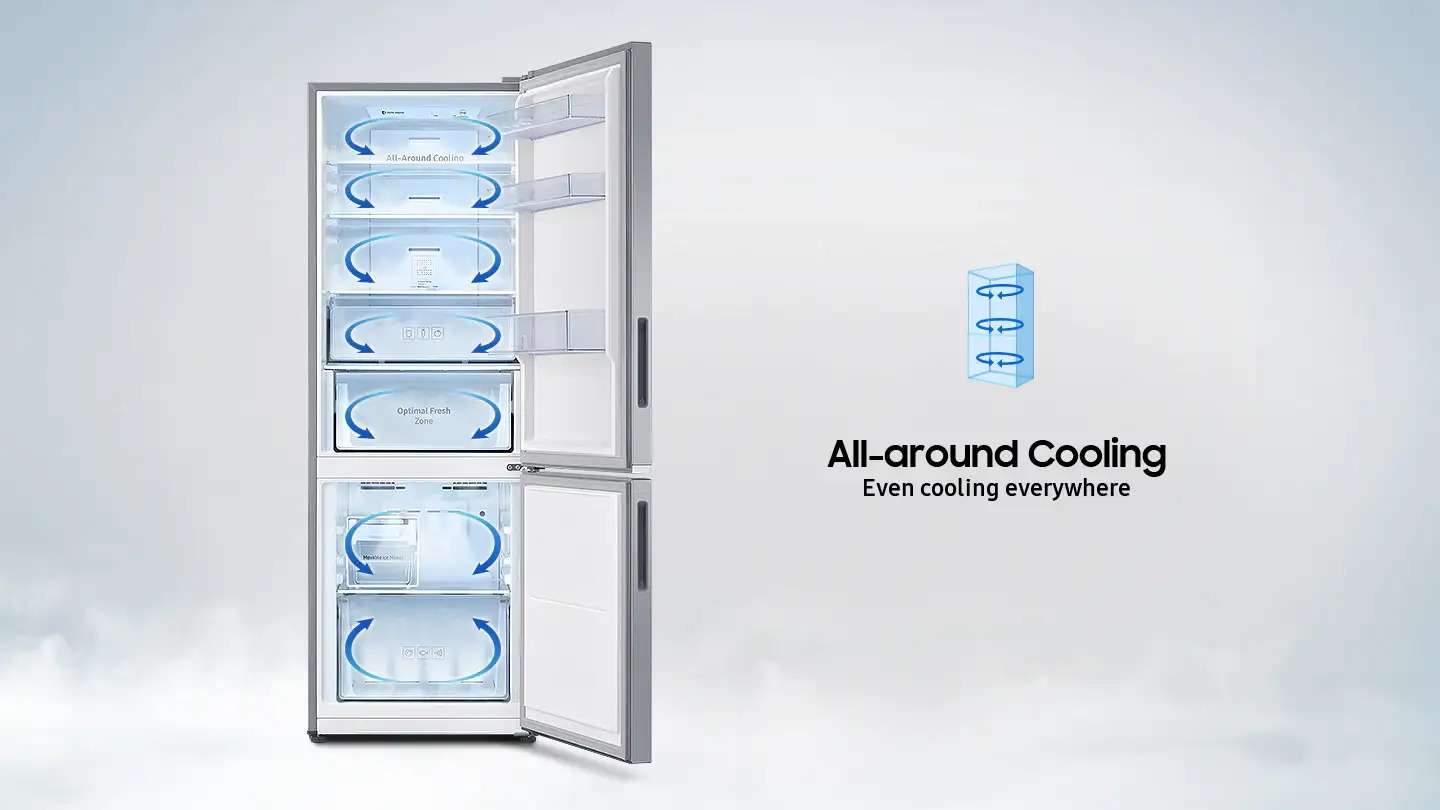 Tủ lạnh Samsung 2 cửa - Công Nghệ Làm Lạnh Vòm Làm Lạnh Nhanh, Nhiệt Độ Đồng Đều