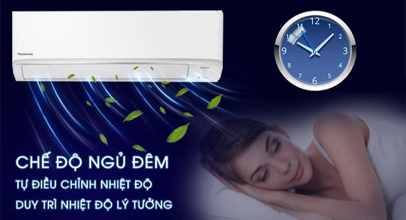 Điều hòa 2 chiều Panasonic Inverter 9040 BTU CU/CS-YZ9WKH-8-Linh hoạt điều chỉnh nhiệt độ cùng chế độ ngủ đêm
