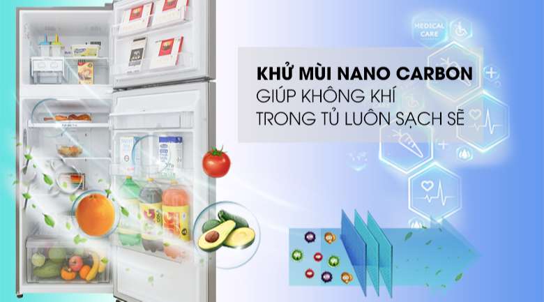 Công nghệ Nano Carbon - Tủ lạnh LG Inverter 315 lít GN-D315S