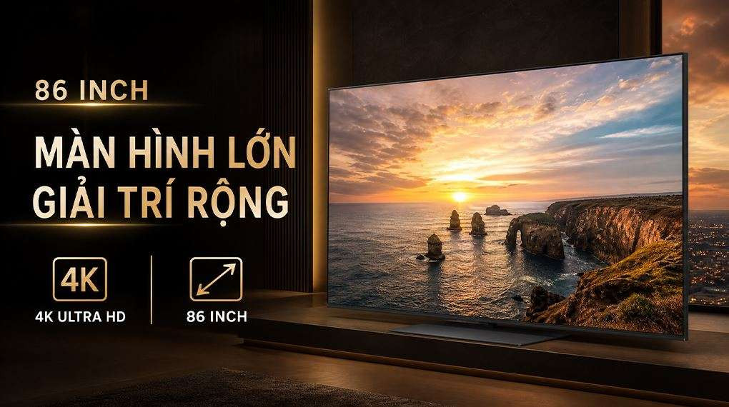 Tivi LG 86QNED86BSA - Màn hình lớn 86 inch cho không gian giải trí rộng