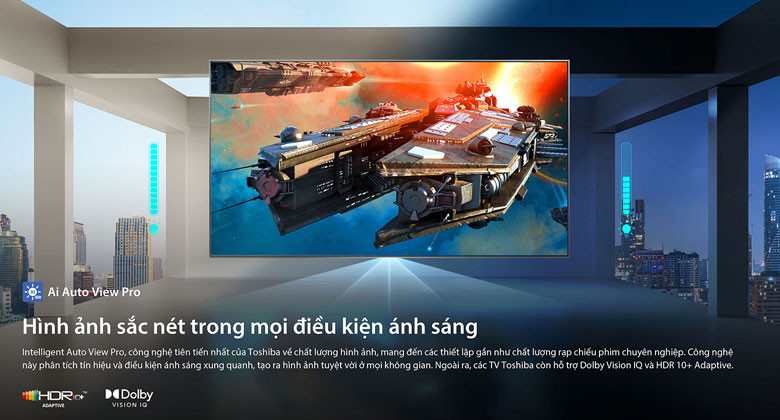 Giá tivi Toshiba 2025 - Hình ảnh sắc nét trong mọi điều kiện ánh sáng