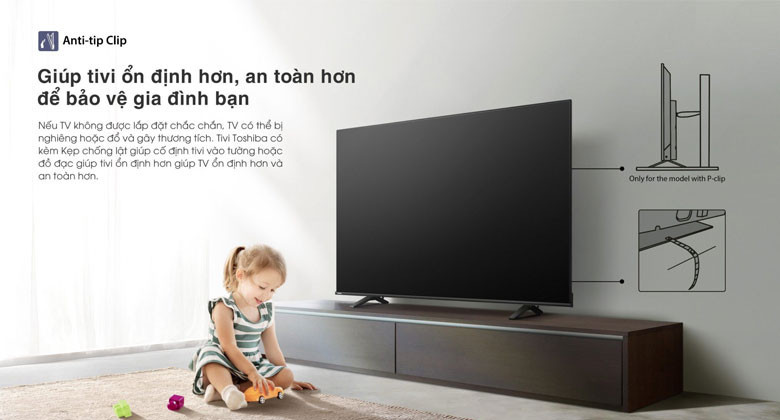 Tivi Toshiba đời mới - Giúp tivi ổn định hơn, an toàn hơn để bảo vệ gia đình bạn