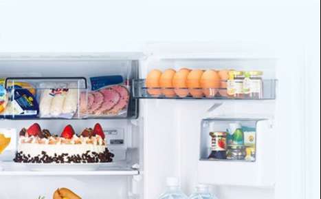 Tủ lạnh Mitsubishi MR-FC29EP-SSL-V Inverter 243 lít - Hộp chứa riêng biệt và Khay trứng