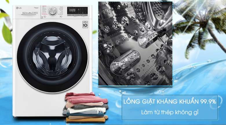 Máy giặt LG Inverter 8.5 kg FV1408S4W | Lồng giặt