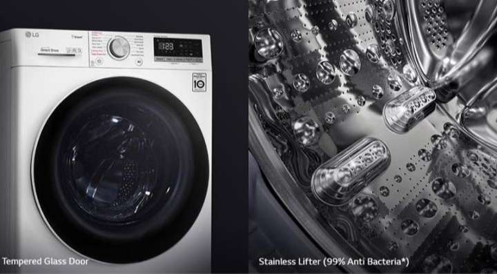 Máy giặt LG FV1409S3W Inverter 9 kg - Thiết kế bền và hợp vệ sinh hơn