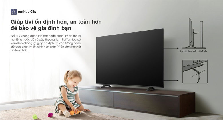 Giá tivi Toshiba - Giúp tivi ổn định hơn, an toàn hơn để bảo vệ gia đình bạn