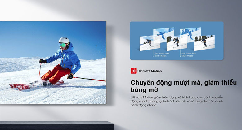 Tivi Toshiba 85 inch QLED - Chuyển động mượt mà, giảm thiểu bóng mờ