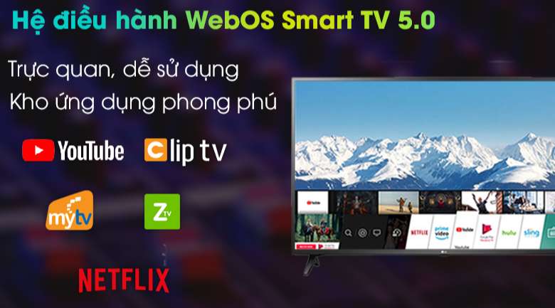 Hệ điều hành WebOS Smart TV 5.0 - Smart Tivi LG 4K 75 inch 75UN7290PTF
