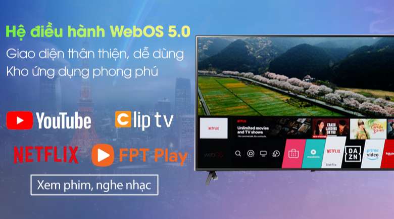 WebOS 5.0 - Smart Tivi NanoCell LG 4K 43 inch 43NANO79TND