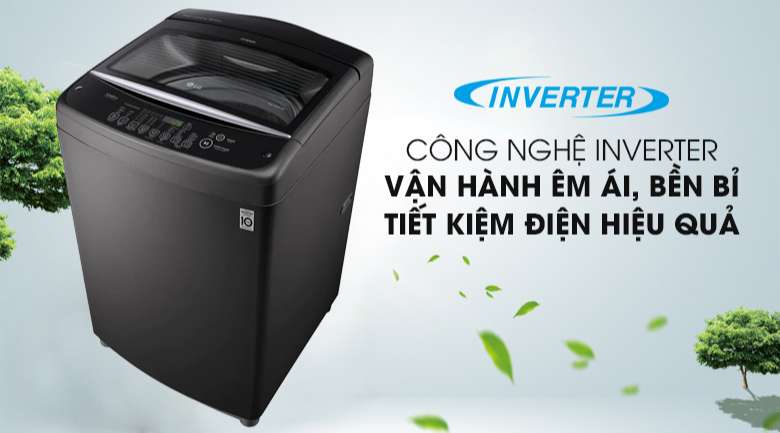 Máy giặt LG Inverter 10.5 kg T2350VSAB-Sử dụng điện năng tiết kiệm với công nghệ Inverter