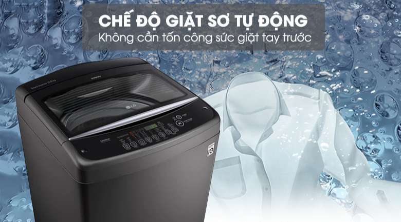Máy giặt LG Inverter 11.5 kg T2351VSAB - Chế độ giặt sơ Auto Prewash