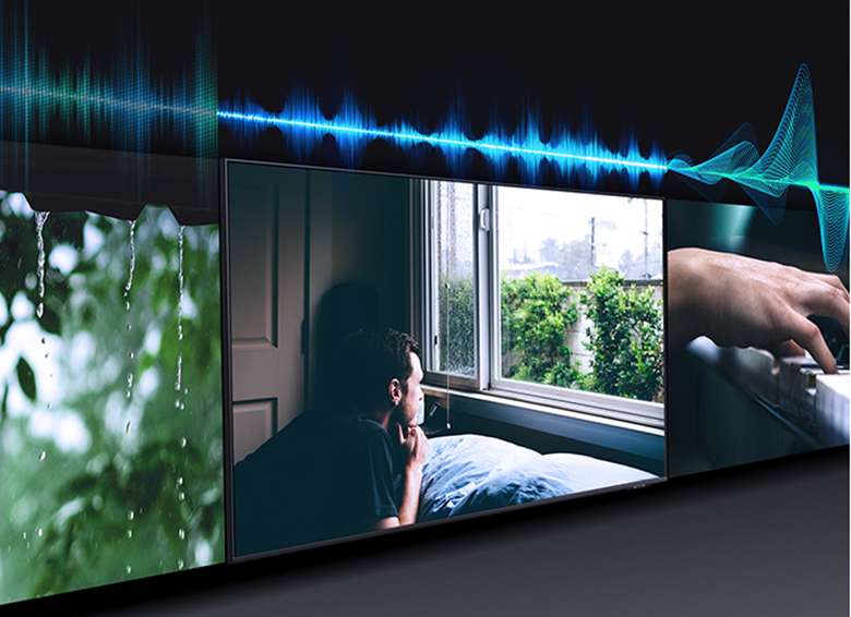 Công nghệ Adaptive Sound - Smart Tivi Samsung 4K 75 inch UA75AU8000