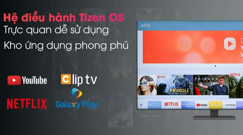 Smart Tivi QLED 4K 50 inch Samsung QA50Q80A - Tizen OS