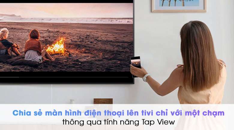 Smart Tivi QLED 4K 55 inch Samsung QA55Q80A - Tap View