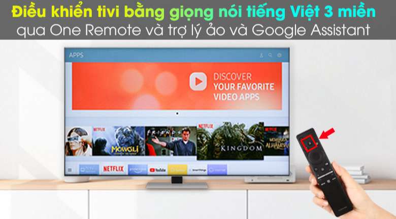 One Remote và Google Assistant - Smart Tivi Neo QLED 4K 65 inch Samsung QA65QN85A
