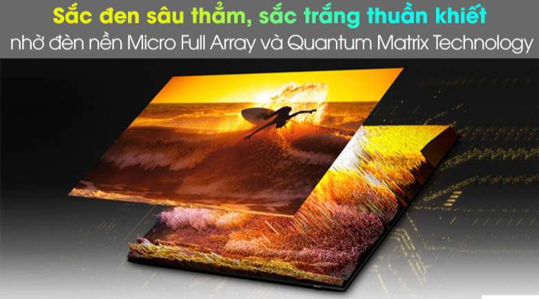 Micro Full Array và Quantum Matrix Technology - Smart Tivi Neo QLED 4K 65 inch Samsung QA65QN85A