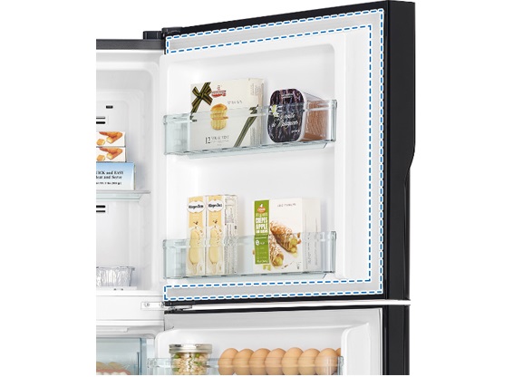 Tủ lạnh Hitachi cấp đông mềm - Đệm cửa chống mốc, khay thủy tinh chịu lực bền bỉ