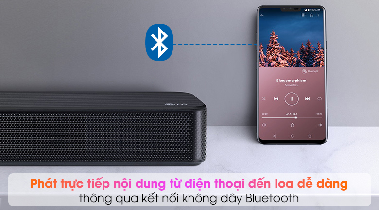 Loa thanh soundbar LG 2.1 SL4 300W - Kết nối không dây Bluetooth