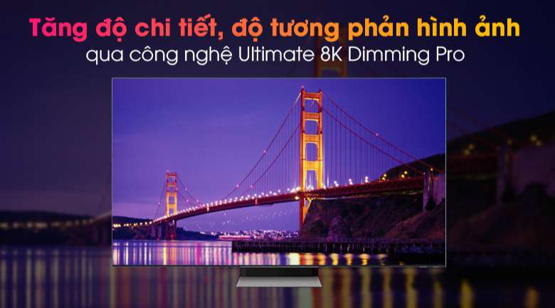 Tivi Neo QLED 8K Samsung QA65QN900A - Tăng cường chi tiết cảnh quay bằng thuật toán qua công nghệ Ultimate 8K Dimming Pro