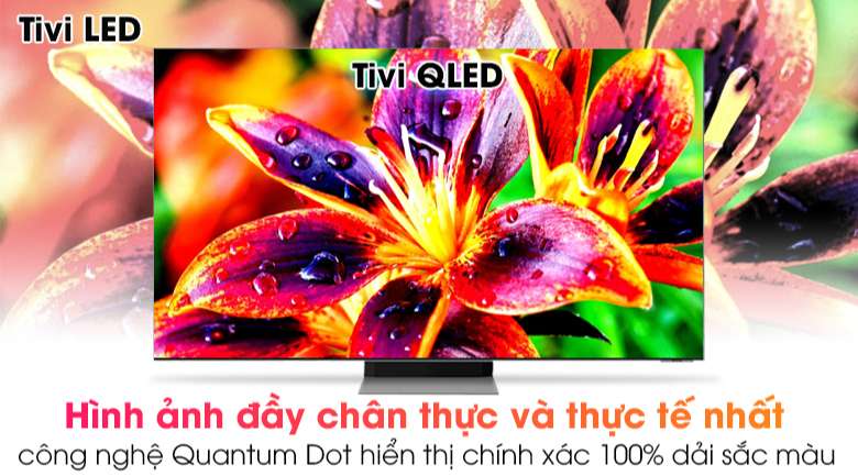 Tivi Neo QLED 8K Samsung QA65QN900A - Hiển thị 100% dải màu sắc cho hình ảnh chân thật hơn với công nghệ chấm lượng tử Quantum Dot