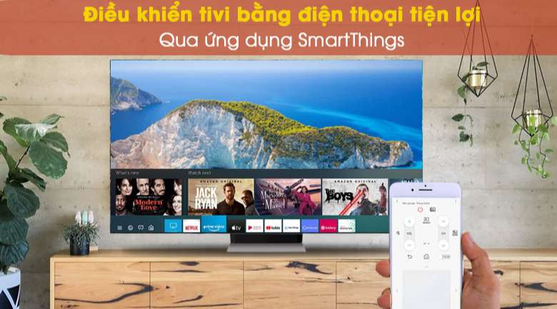 Điều khiển tivi với ứng dụng SmartThings