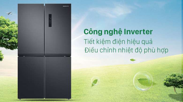 Tủ lạnh Samsung Inverter 488 lít RF48A4000B4/SV - Tiết kiệm điện
