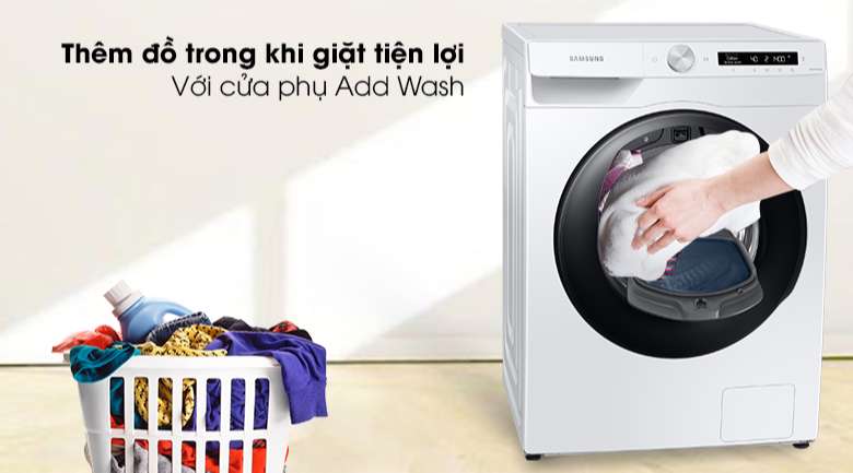 Máy giặt Samsung Addwash Inverter 8.5kg WW85T554DAW/SV - Add Wash