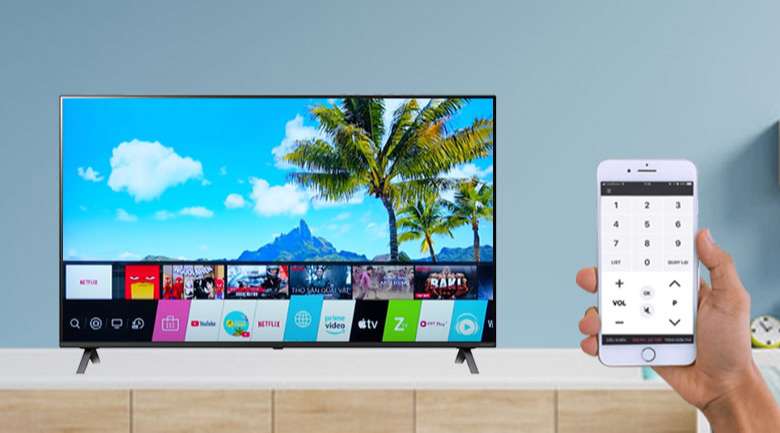 Smart Tivi LG 4K 43 inch 43UP7550PTC - Hỗ trợ điều khiển tivi bằng điện thoại linh hoạt qua ứng dụng LG TV Plus