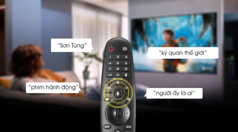 Smart Tivi LG 4K 43 inch 43UP7550PTC - Điều khiển, tìm kiếm bằng giọng nói tiếng Việt cùng Magic Remote và trí tuệ nhân tạo AI ThinQ