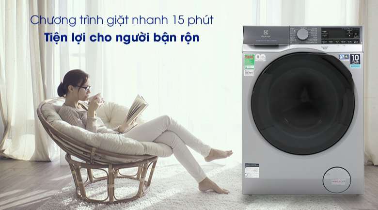 Máy giặt Electrolux EWF1141SESA - Giặt nhanh 15 phút