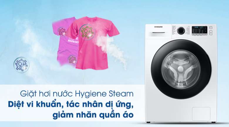 Máy giặt Samsung Inverter 10kg WW10TA046AE/SV - Giặt hơi nước