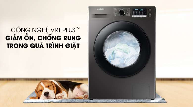 Máy giặt Samsung Inverter 9.5kg WW95TA046AX/SV - Giảm ồn, chống rung tốt hơn 30% với công nghệ VRT Plus™