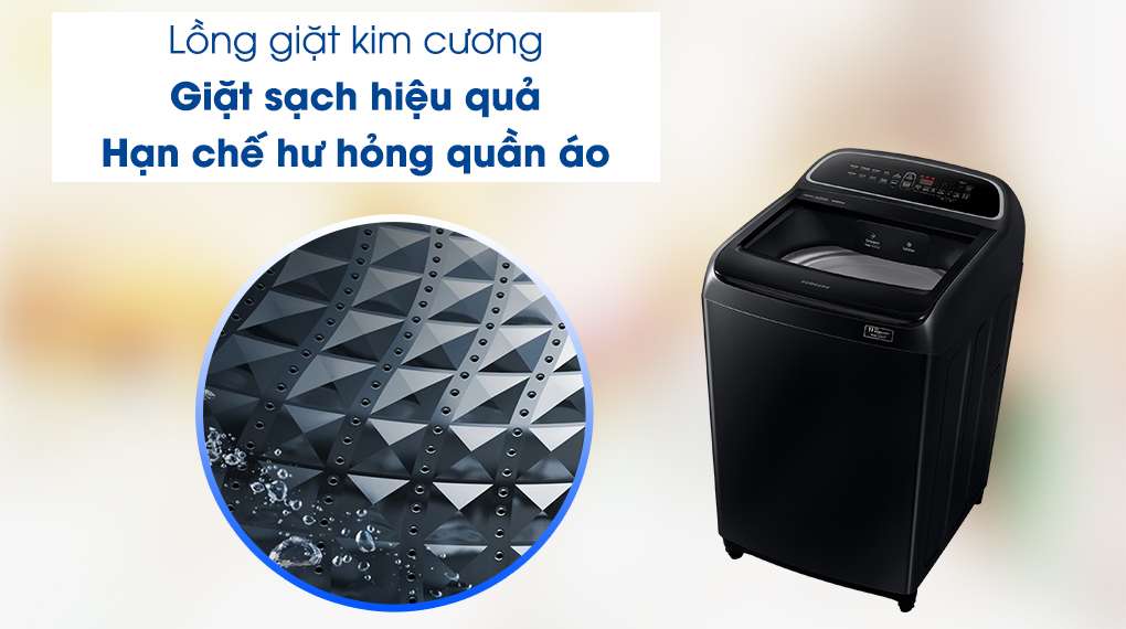Máy giặt Samsung WA11T5260BV/SV - lồng giặt kim cương