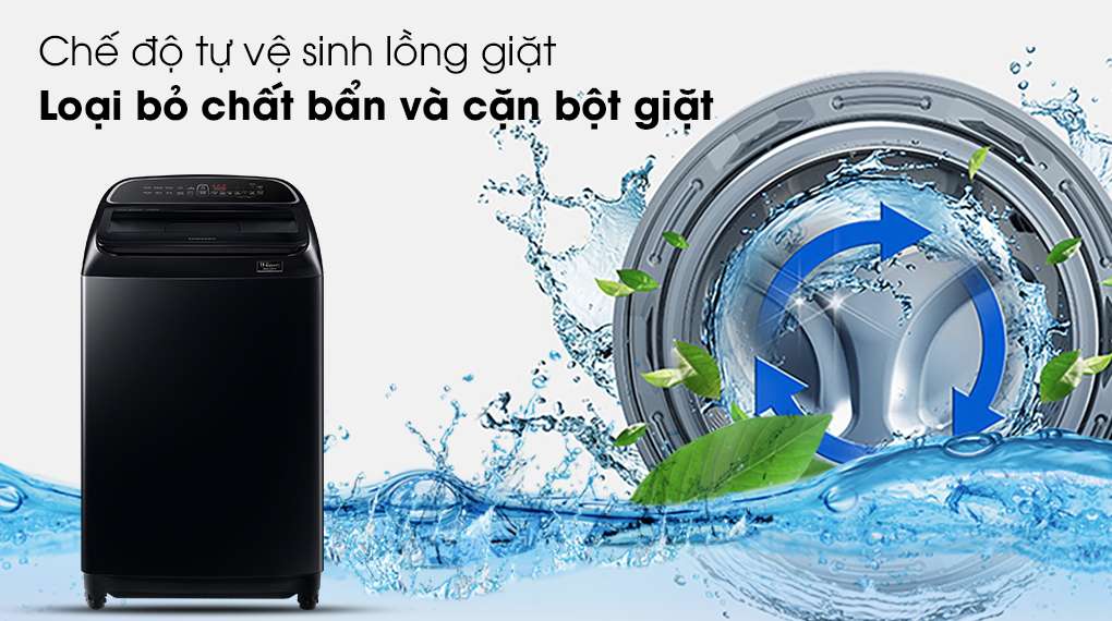 Máy giặt Samsung WA10T5260BV/SV - tự vệ sinh