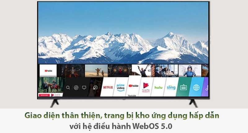 Smart Tivi LG 4K 65 inch 65UP7750PTB Hệ điều hành WebOS 5.0