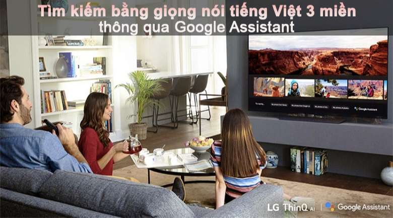 Tivi LED LG 50UP7800PTB - Hỗ trợ tìm kiếm giọng nói tiếng Việt thông qua Google Assistant