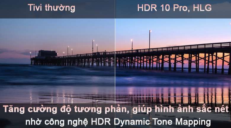 Tivi LED LG 50UP7800PTB - Tăng độ tương phản với công nghệ HDR 10 pro, HLG