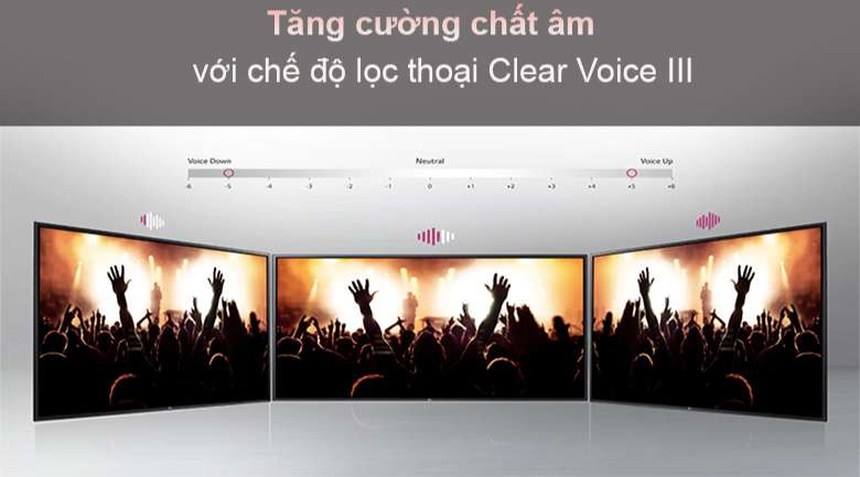 Tivi LED LG 50UP7800PTB - Chế độ lọc thoại Clear Voice III