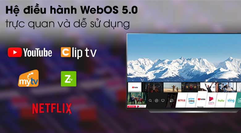 Smart Tivi OLED LG 4K 48 inch 48C1PTB - Hệ điều hành WebOS 5.0 thân thiện, tiện dụng
